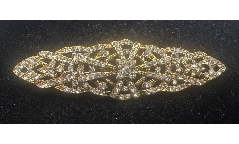 Broche mantilla rodio