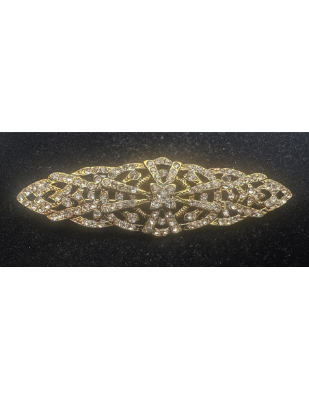 Broche mantilla rodio