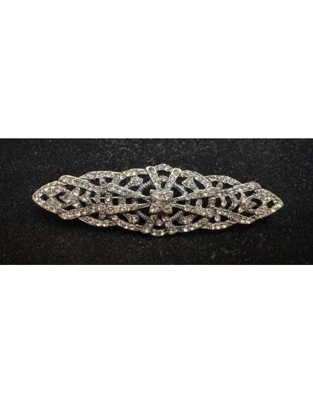 Broche mantilla rodio