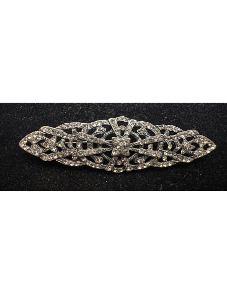 Broche mantilla rodio