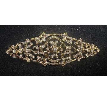 Broche mantilla rodio