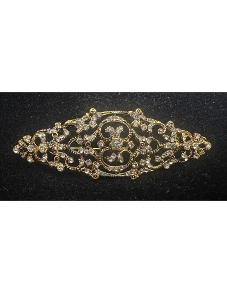 Broche mantilla rodio