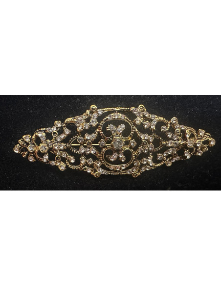 Broche mantilla rodio