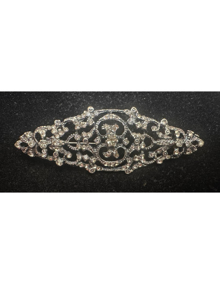 Broche mantilla rodio