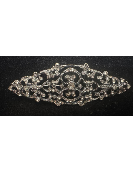 Broche mantilla rodio