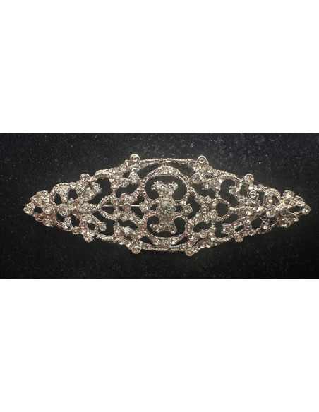 Broche mantilla rodio