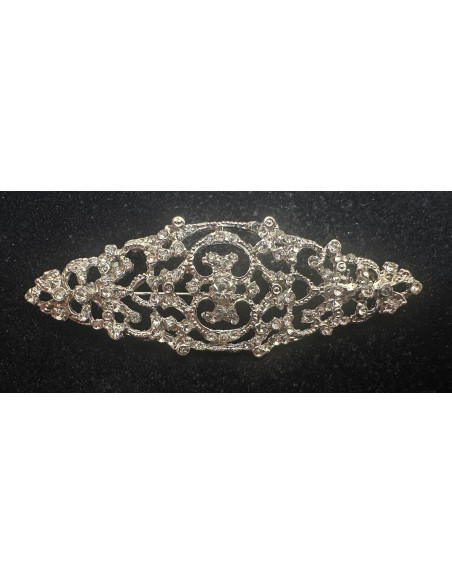 Broche mantilla rodio