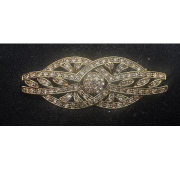 Broche mantilla rodio