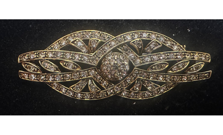 Broche mantilla rodio
