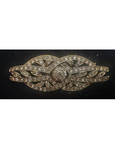 Broche mantilla rodio