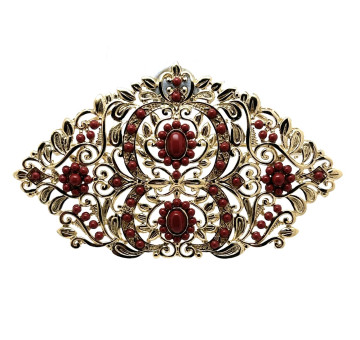 Broche chapado corales