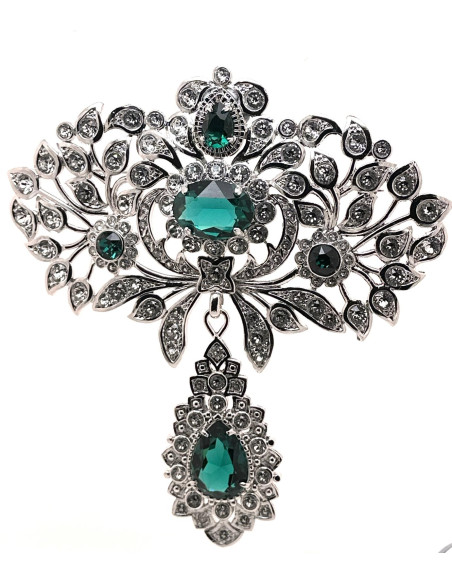 Broche esmeralda