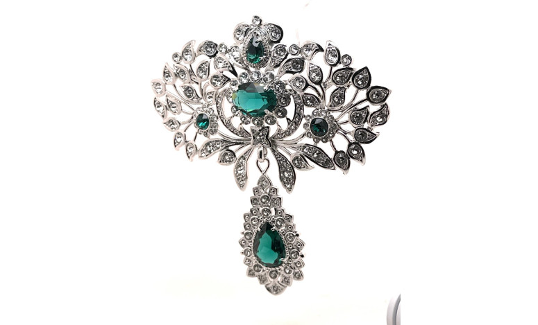Broche esmeralda