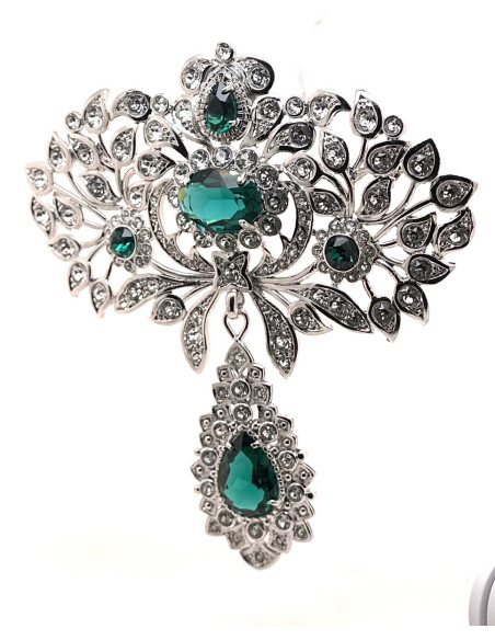 Broche esmeralda
