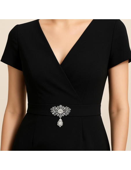 Broche lazada cristal