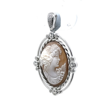 Colgante camafeo plata 2