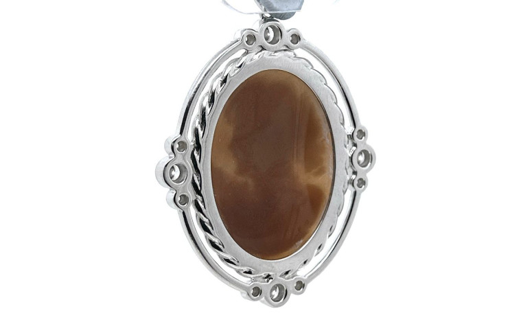 Colgante camafeo plata