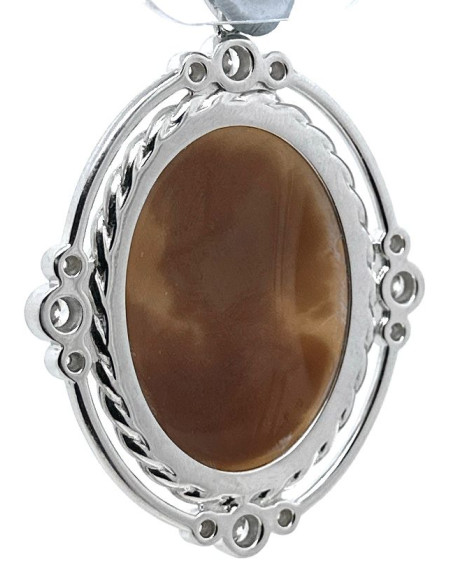 Colgante camafeo plata