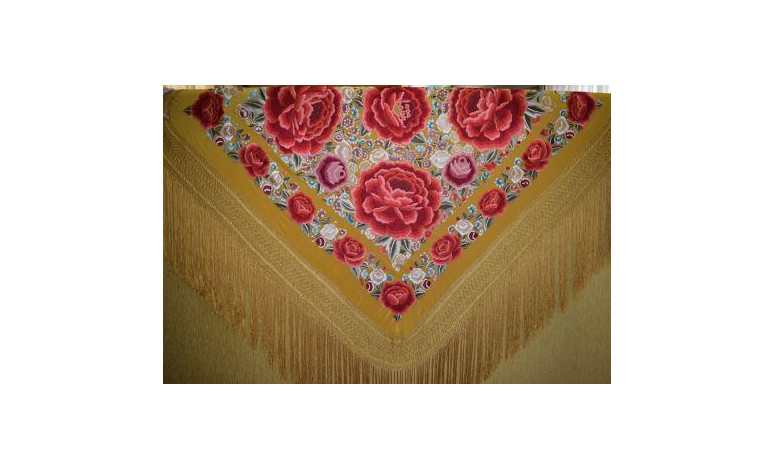 Mantón mano seda 140cm