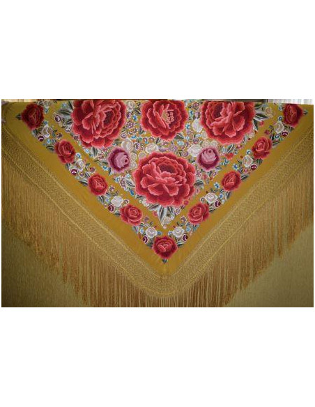 Mantón mano seda 140cm