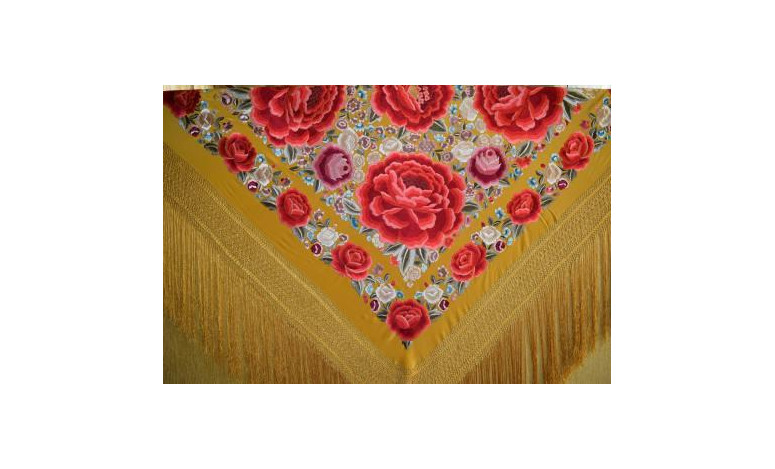 Mantón mano seda 140cm
