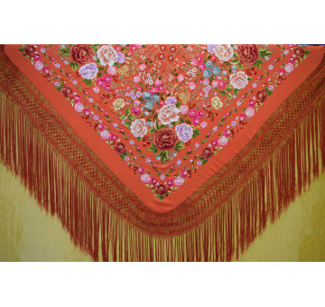 Mantón mano seda 140cm