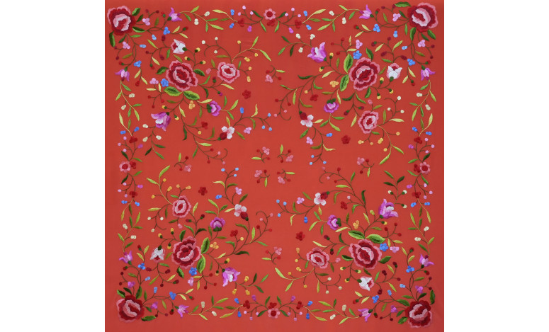 Mantón mano seda 115cm