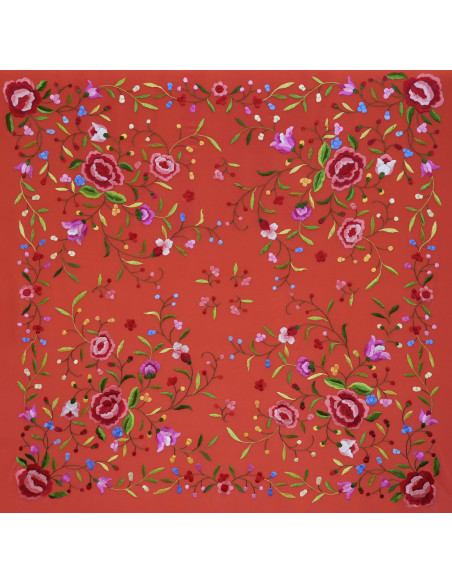 Mantón mano seda 115cm