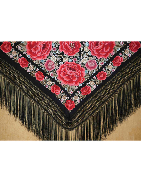 Mantón mano seda 140cm