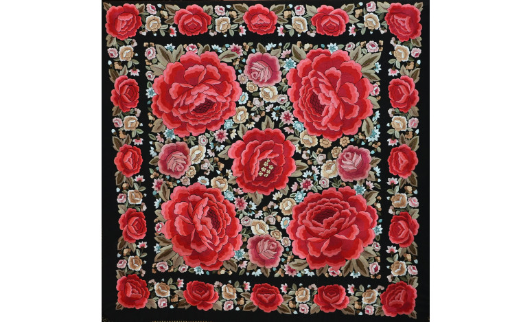 Mantón mano seda 140cm