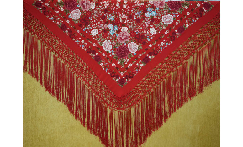 Mantón mano seda 140cm