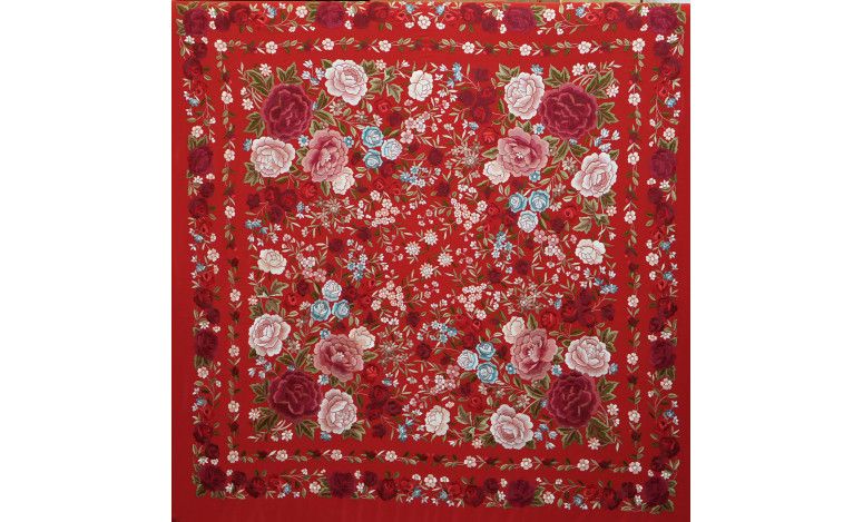 Mantón mano seda 140cm