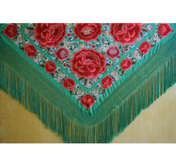Mantón mano seda 140cm