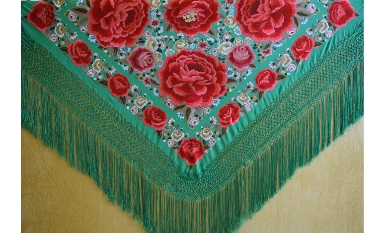 Mantón mano seda 140cm