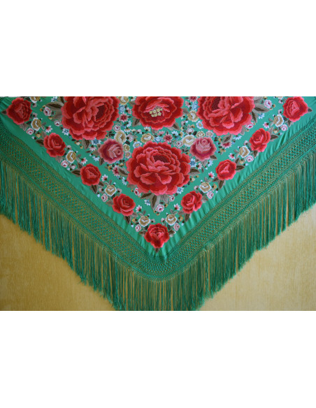 Mantón mano seda 140cm