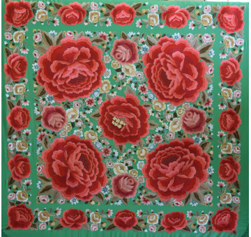 Mantón mano seda 140cm 2