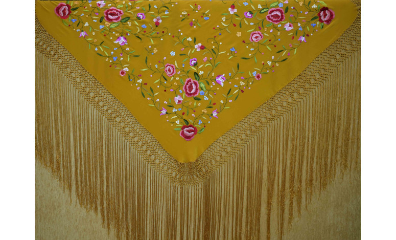 Mantón mano seda 115cm