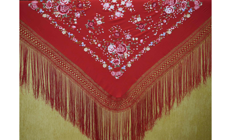 Mantón mano seda 140cm