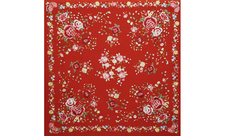 Mantón mano seda 140cm