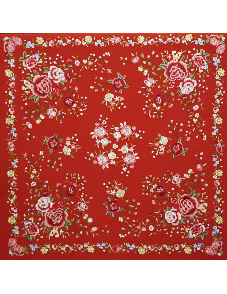 Mantón mano seda 140cm