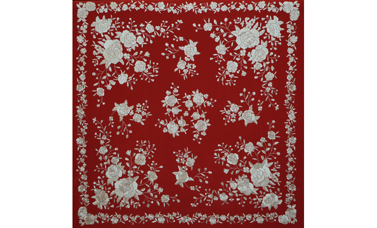 Mantón mano seda 140cm