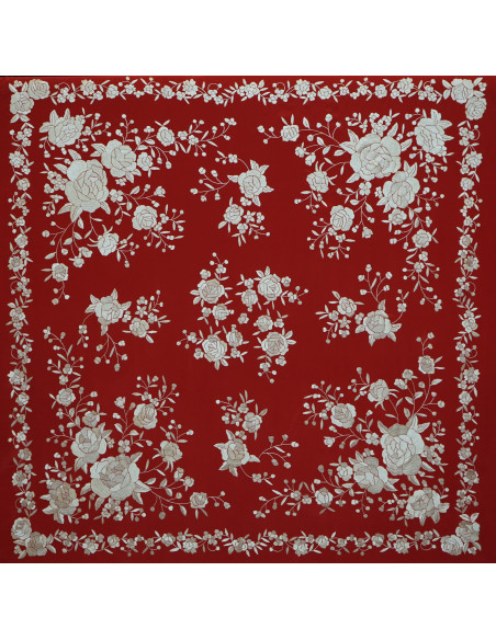 Mantón mano seda 140cm