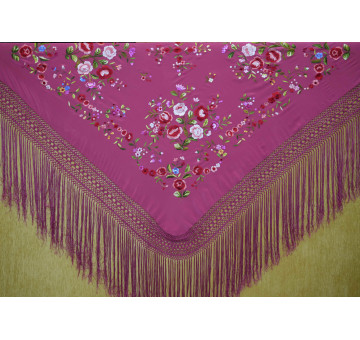Mantón mano seda 140cm