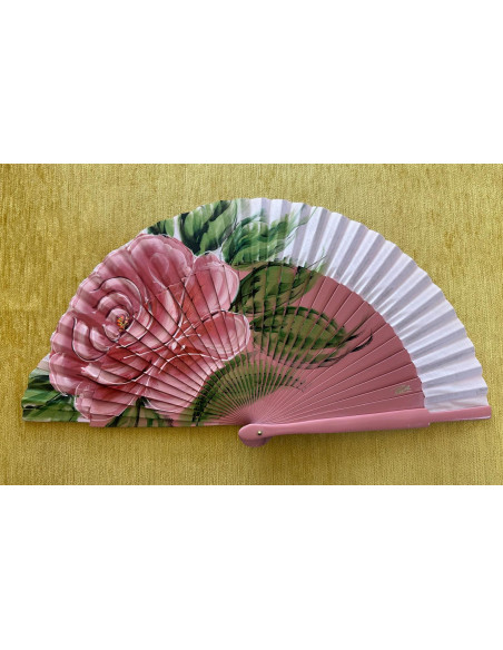 Abanico rosa grande