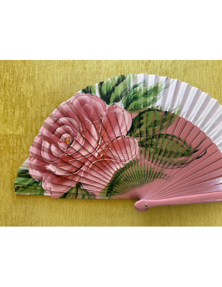 Abanico rosa grande