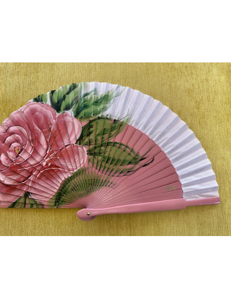 Abanico rosa grande
