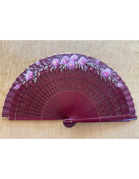 Abanico bolso flores