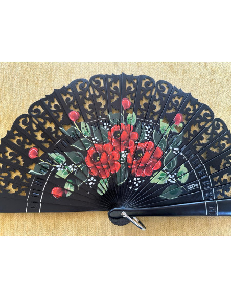 Abanico baraja flores