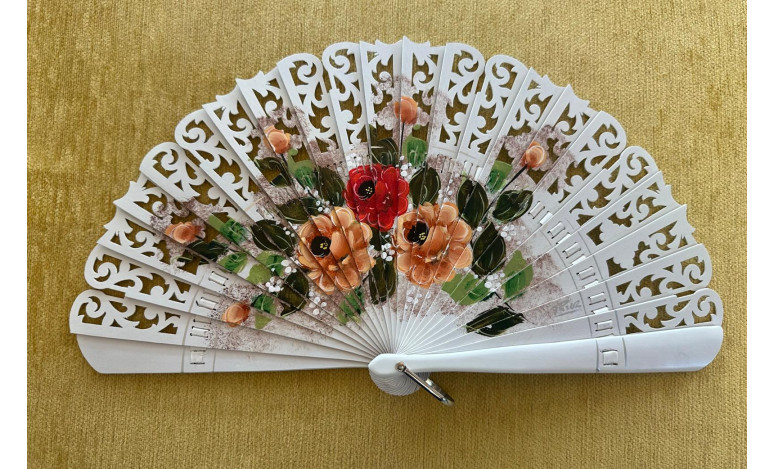 Abanico baraja flores