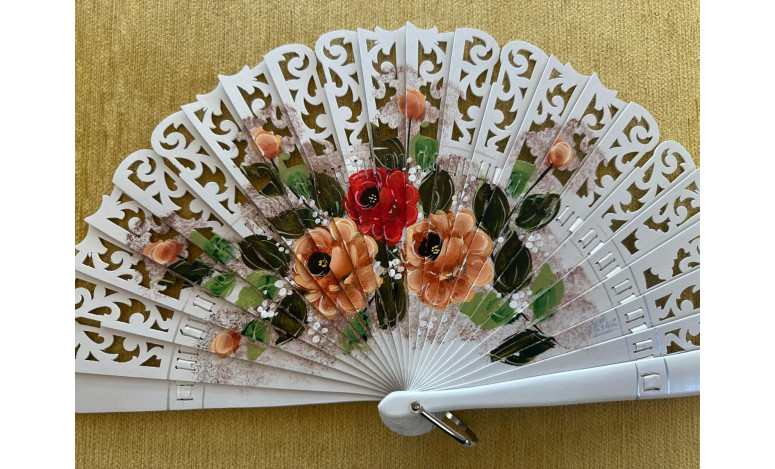 Abanico baraja flores